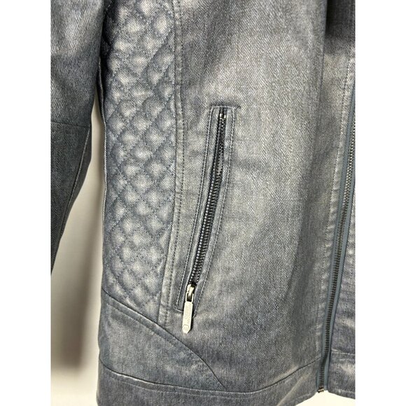 NWT Mens American Breed Blue Denim Jacket 100% Pleater Motorcycle Lining Medium - Picture 10 of 16